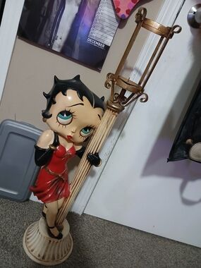 Betty Boop Red Figurine Floor Candleholder Accent - 2.5ft.